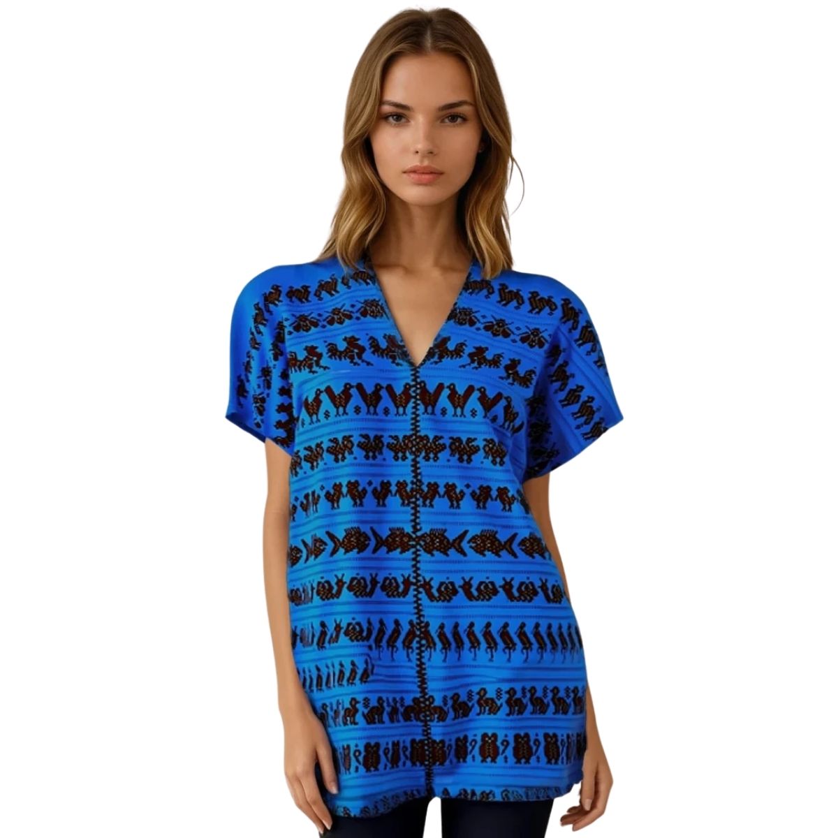 Blusa Artesanal Hecha a Mano Mod. Bio Unitalla