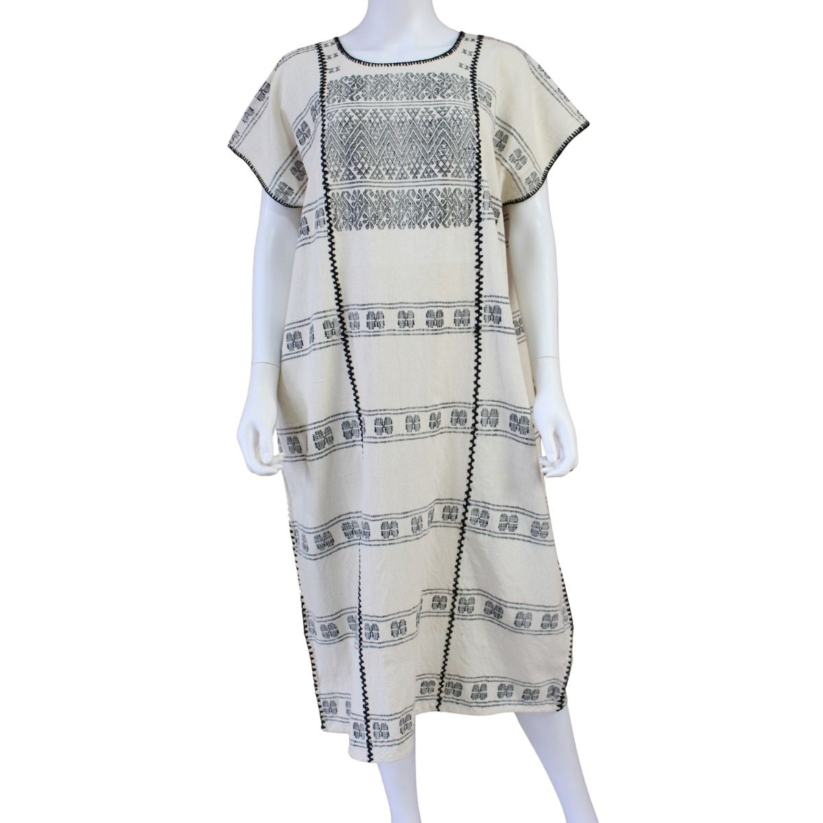 Vestido/Huipil Hecho a Mano Mod. Amuzgos Tradicional Unitalla.