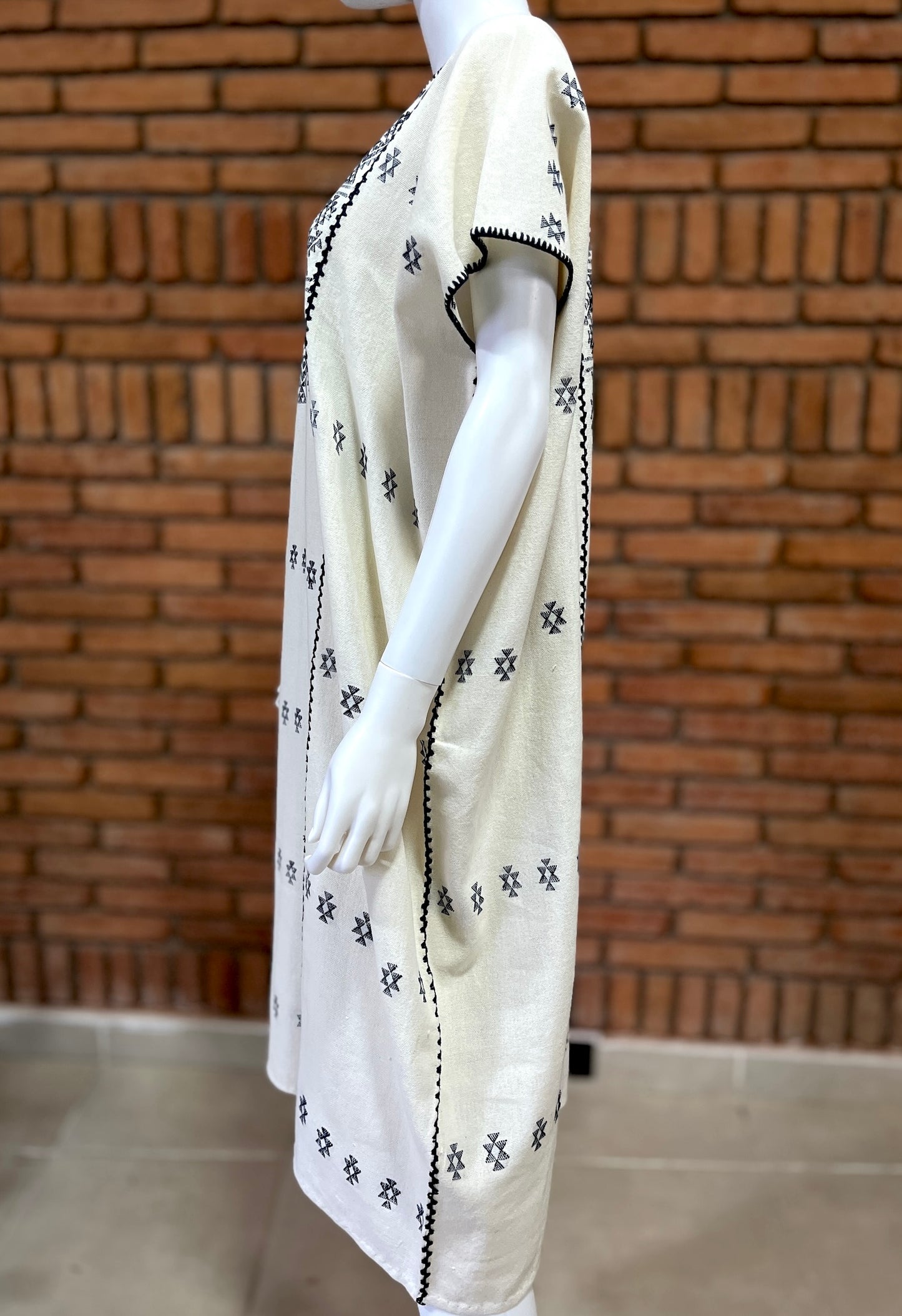 Vestido/Huipil Hecho a Mano Mod. Amuzgos Tradicional Multicolor Unitalla.