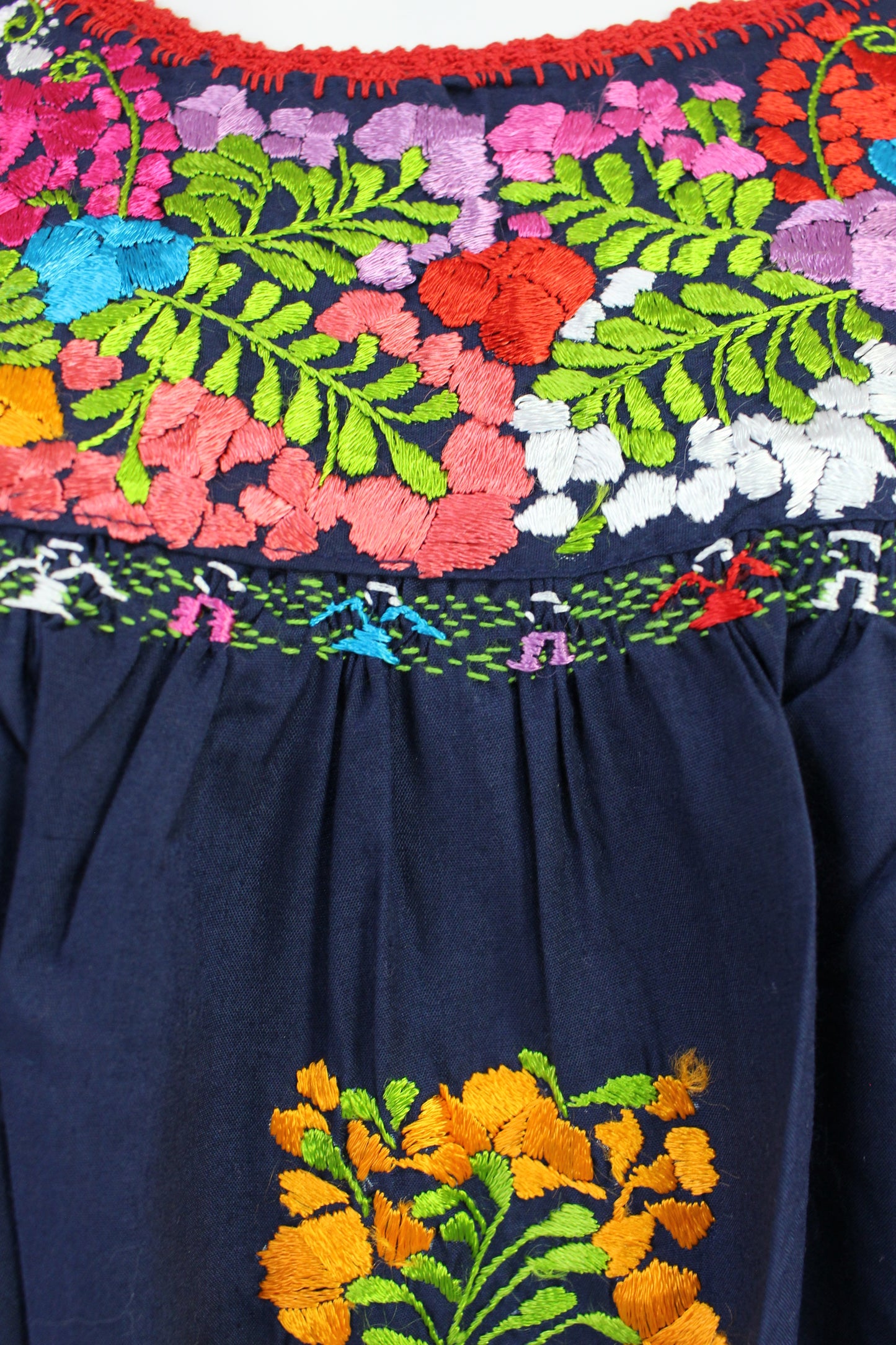 Vestido Bordado a Mano Mod. San Antonino Unitalla (Diferentes colores)