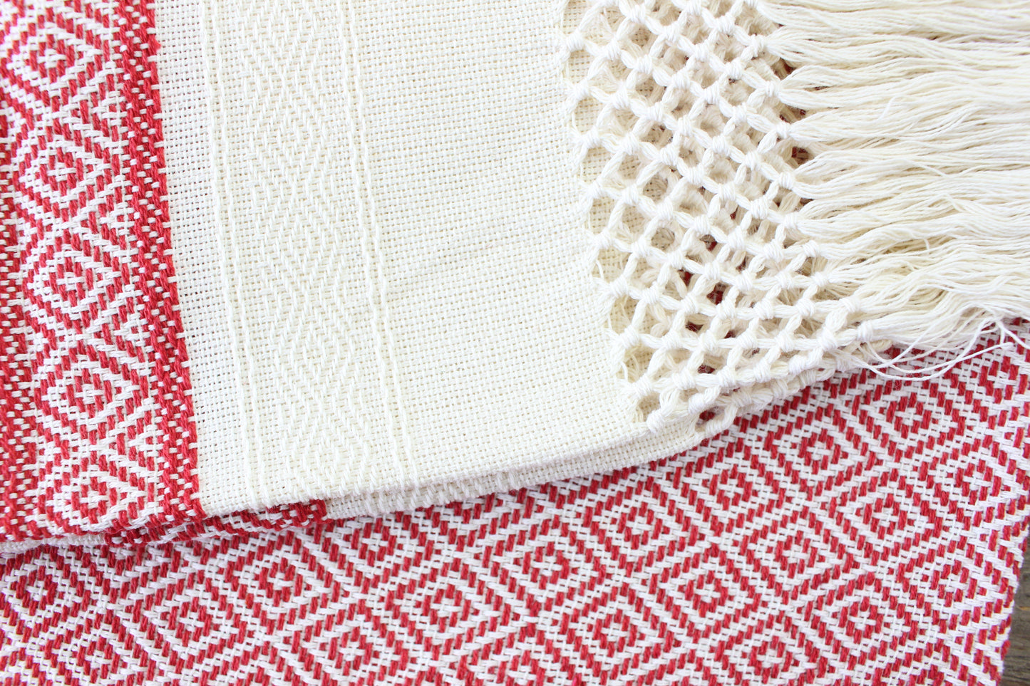 Rebozo/Chal Hecho a Mano 100% Algodón Variedad de Colores