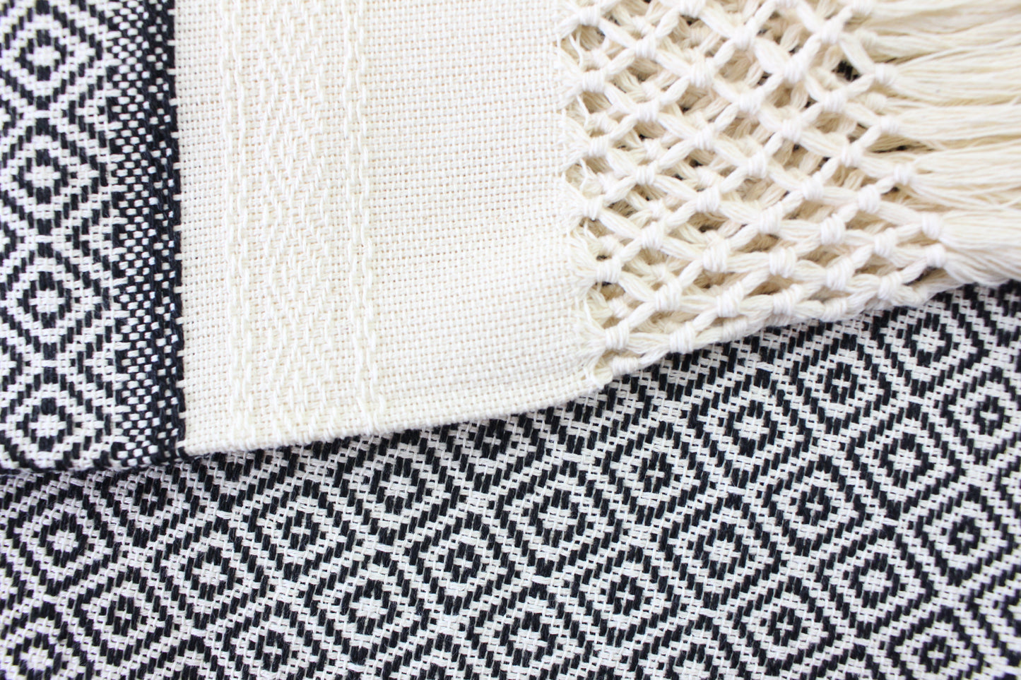 Rebozo/Chal Hecho a Mano 100% Algodón Variedad de Colores
