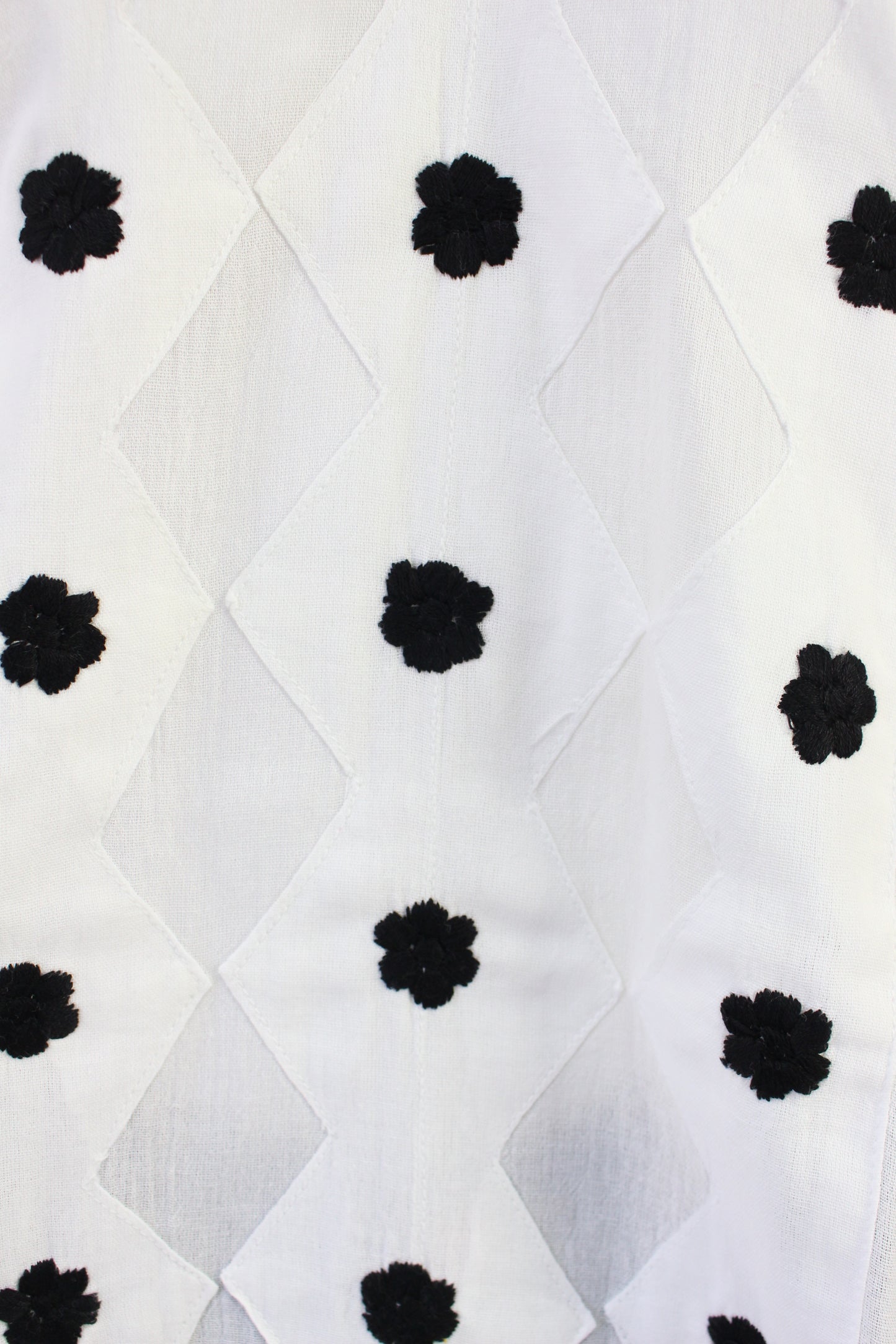 Blusa/Blusón Flores Bordado a Mano Unitalla