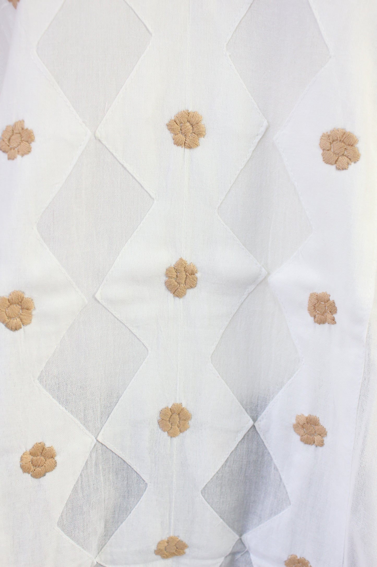 Blusa/Blusón Flores Bordado a Mano Unitalla