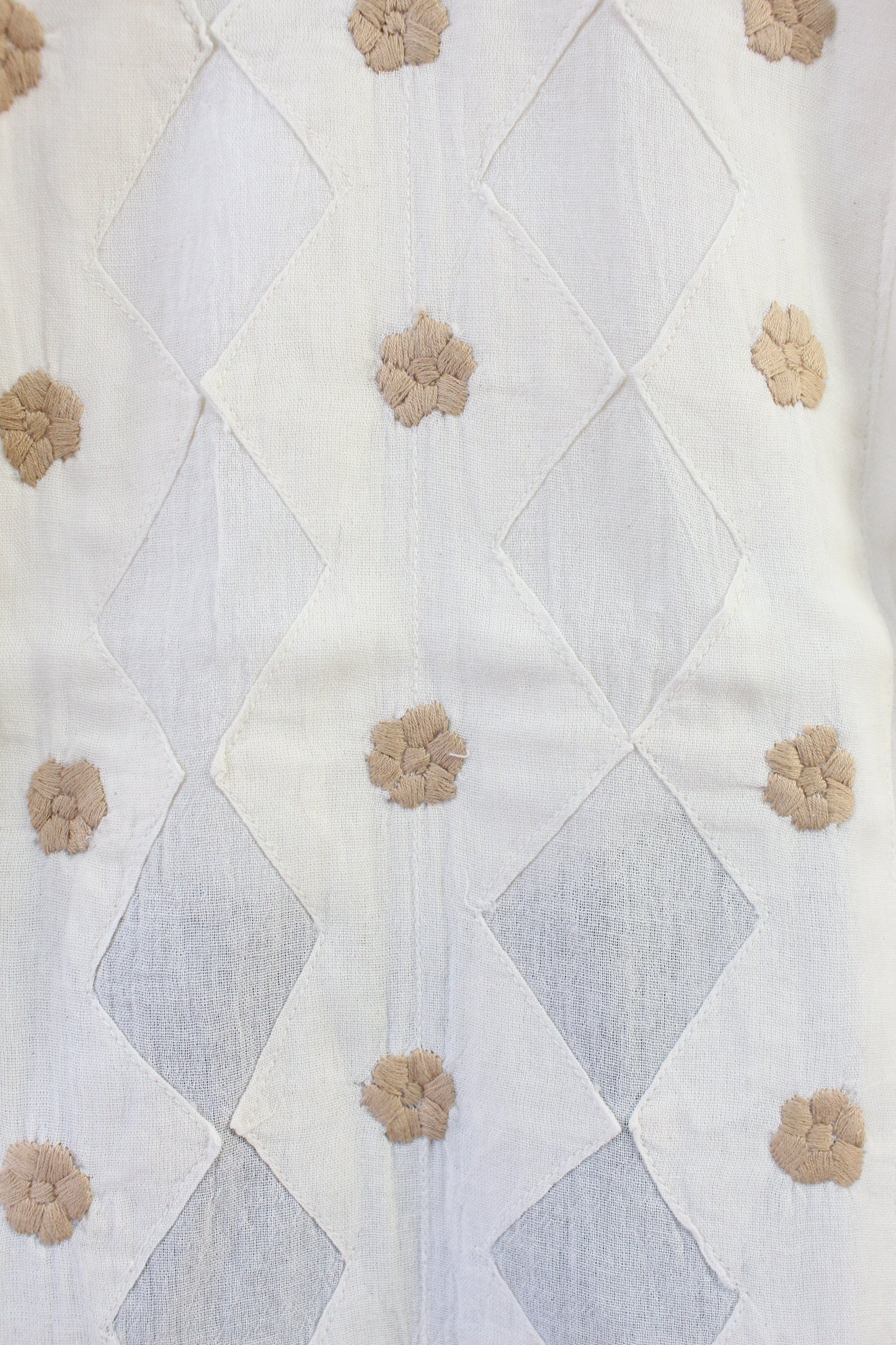 Blusa/Blusón Flores Bordado a Mano Unitalla