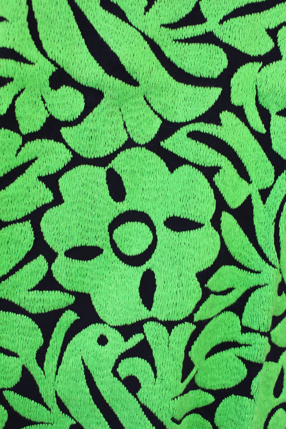 Blusa Bordada a Mano Mod. Jalapa Unitalla Verde Limón