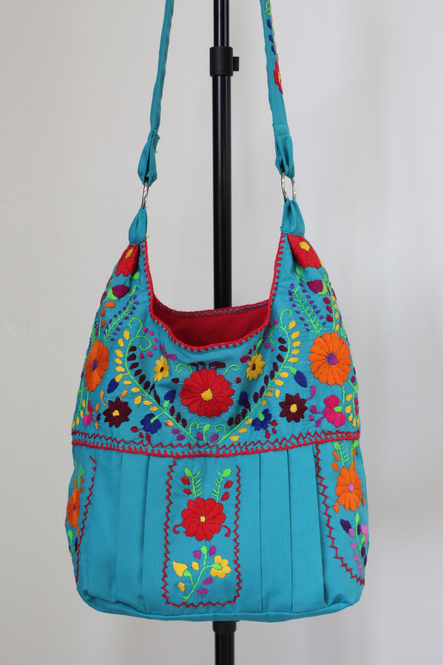 Bolsa Bordada a Mano, Renacer Mexicano Mod. Hipper Popelina