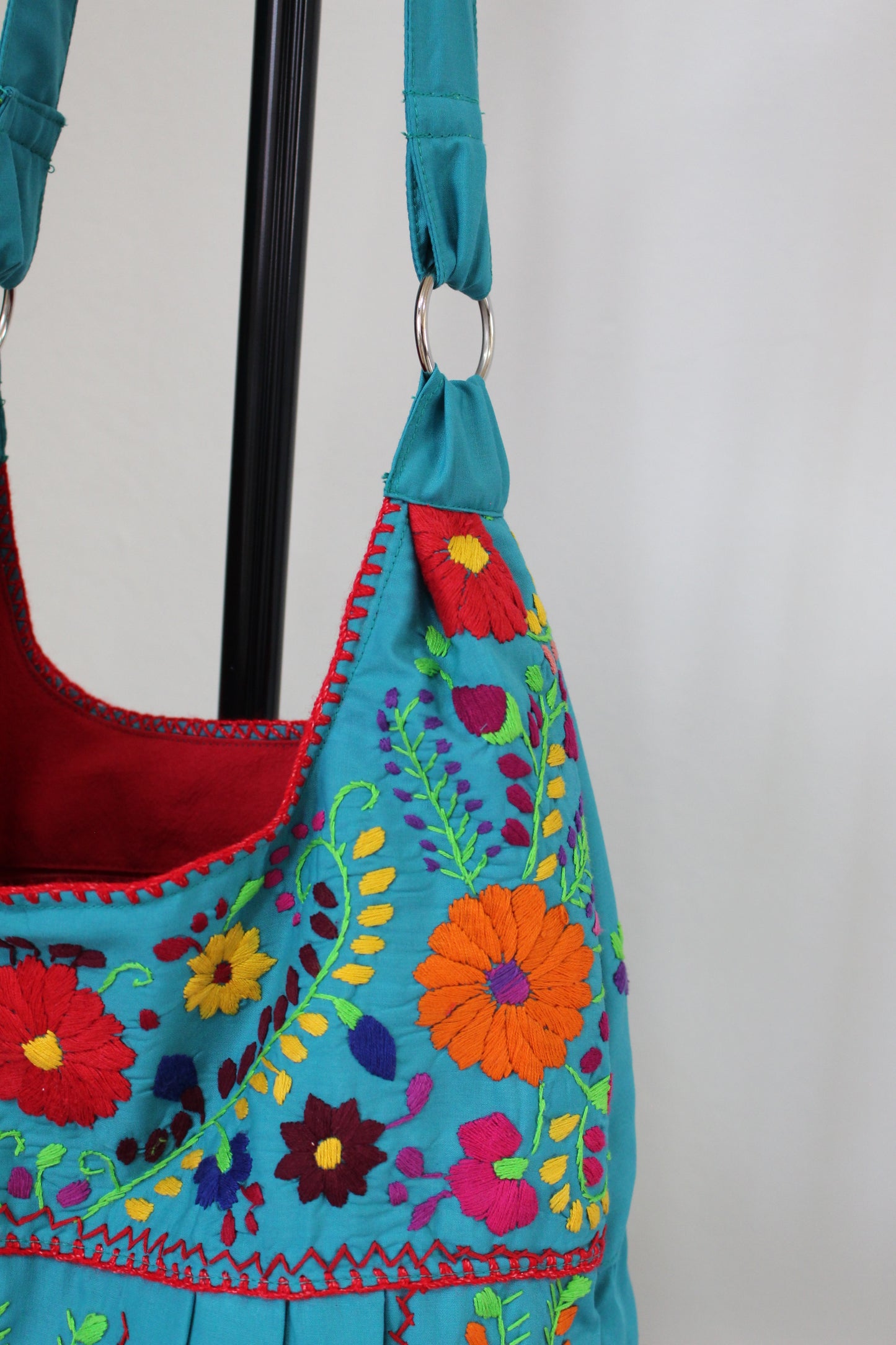 Bolsa Bordada a Mano, Renacer Mexicano Mod. Hipper Popelina