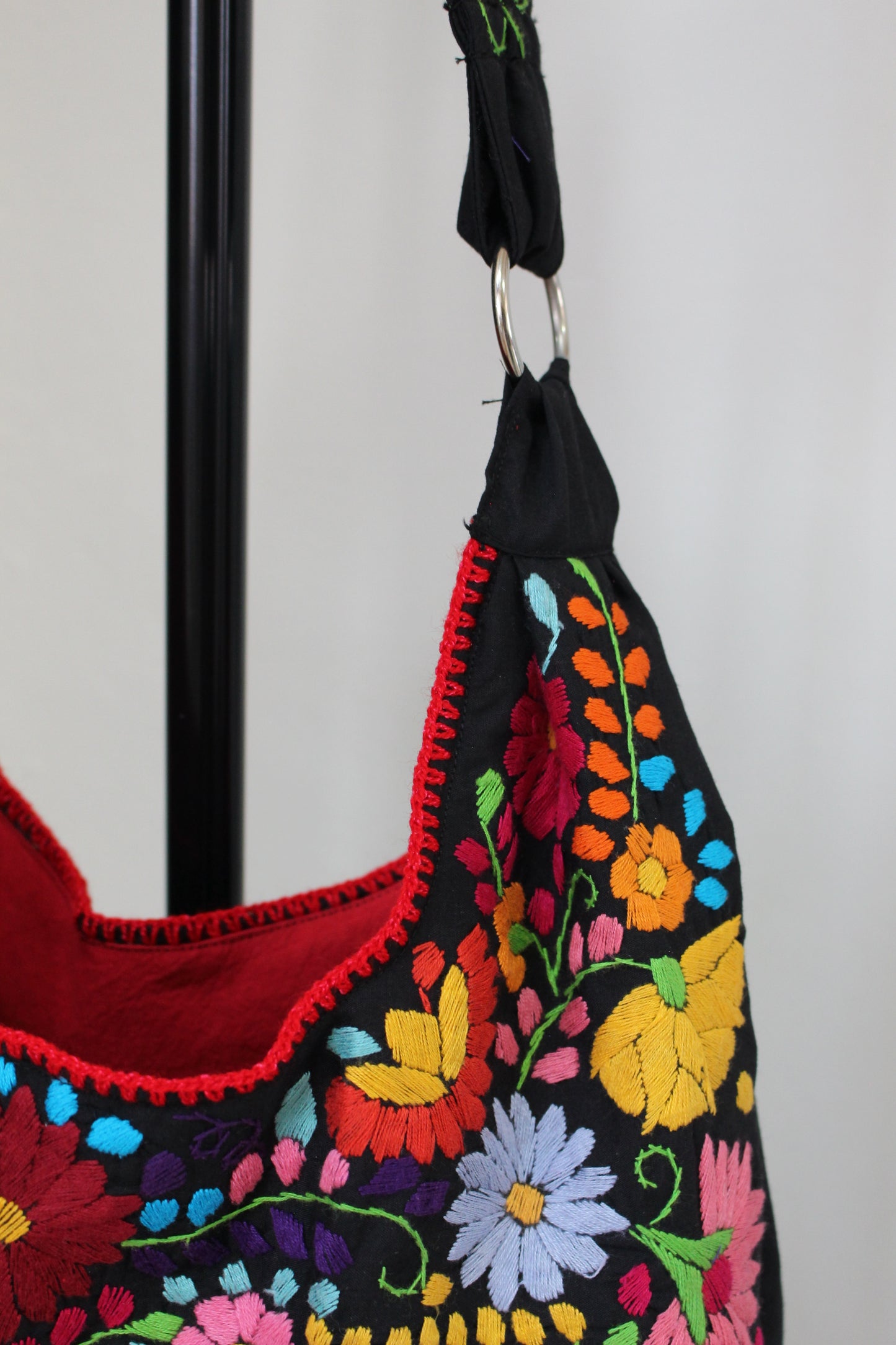 Bolsa Bordada a Mano, Renacer Mexicano Mod. Hipper Popelina