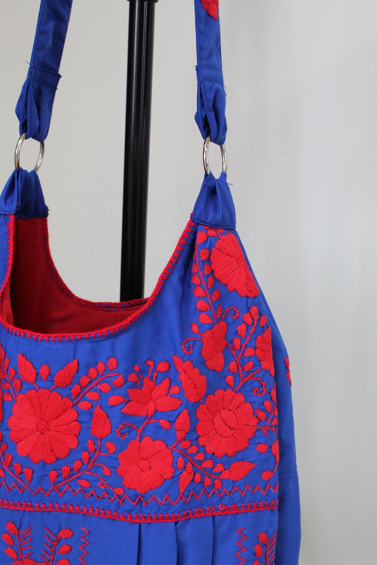 Bolsa Bordada a Mano, Renacer Mexicano Mod. Hipper Popelina
