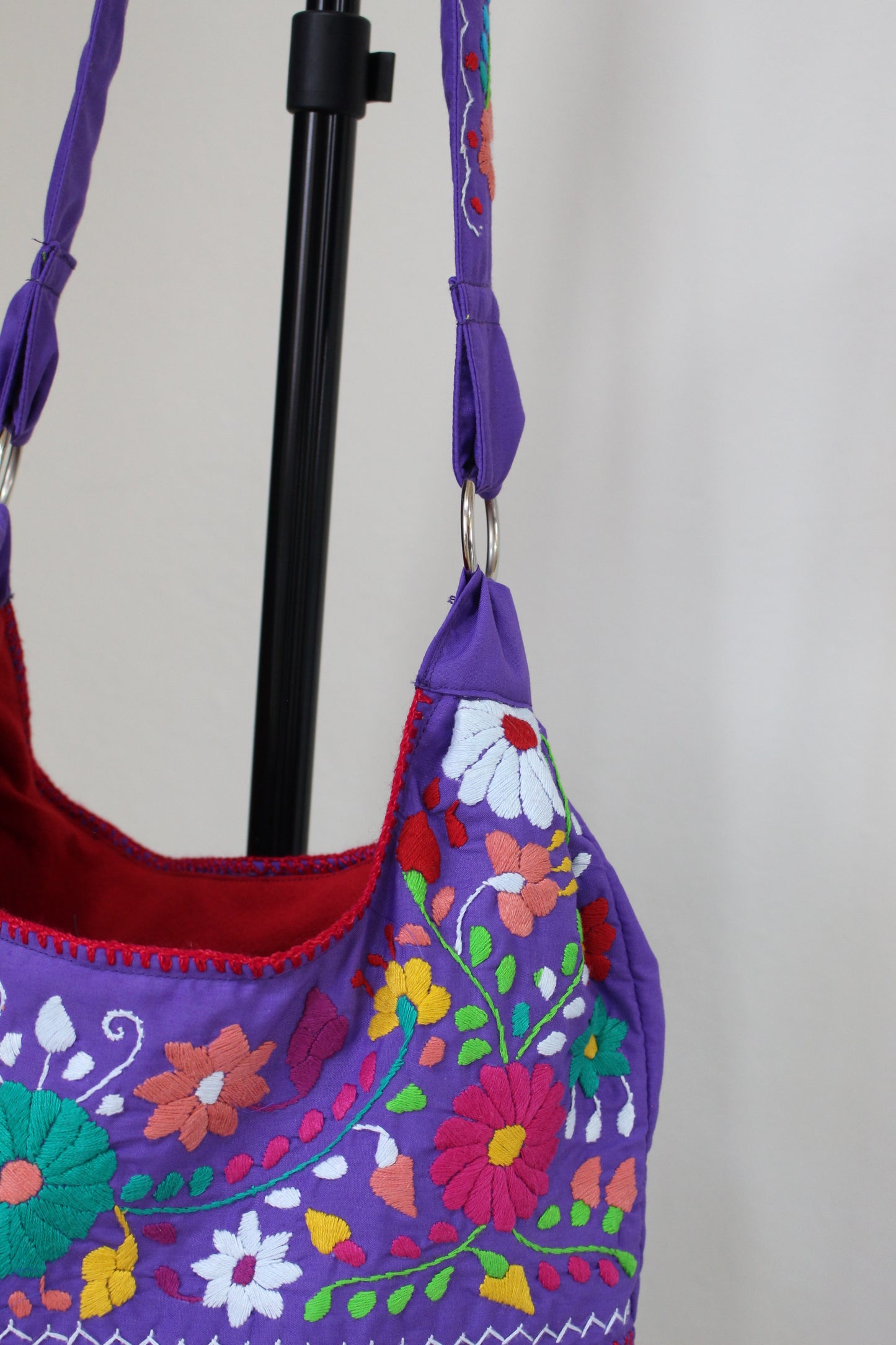 Bolsa Bordada a Mano, Renacer Mexicano Mod. Hipper Popelina