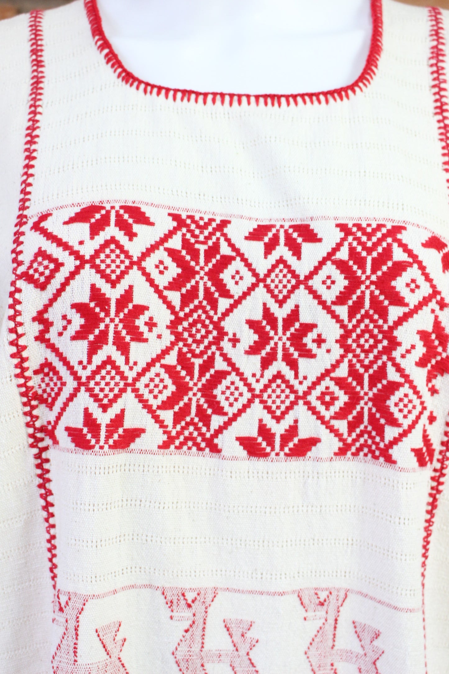 Vestido/Huipil Hecho a Mano Mod. Cotzocón Unitalla.
