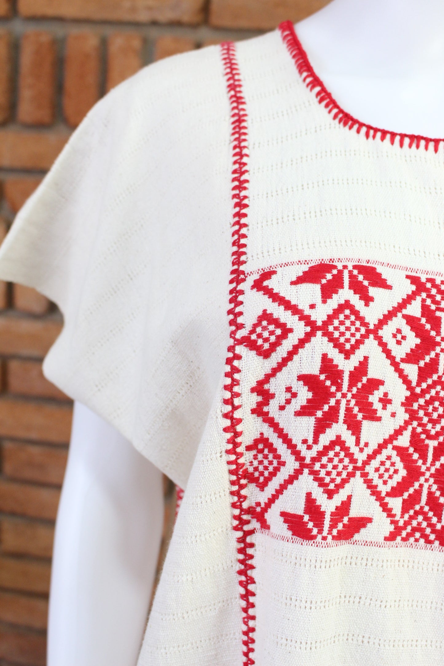 Vestido/Huipil Hecho a Mano Mod. Cotzocón Unitalla.