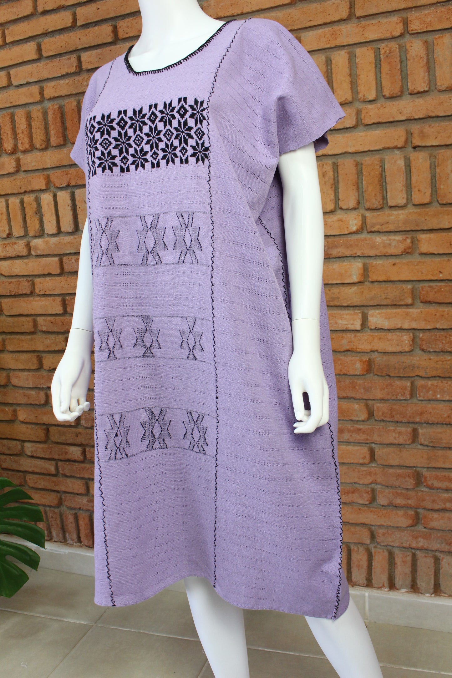 Vestido/Huipil Hecho a Mano Mod. Cotzocón Unitalla.