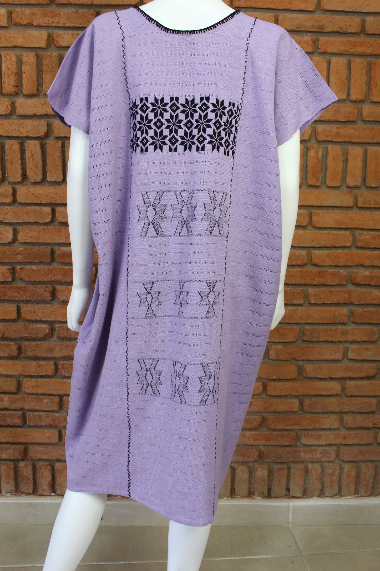 Vestido/Huipil Hecho a Mano Mod. Cotzocón Unitalla.