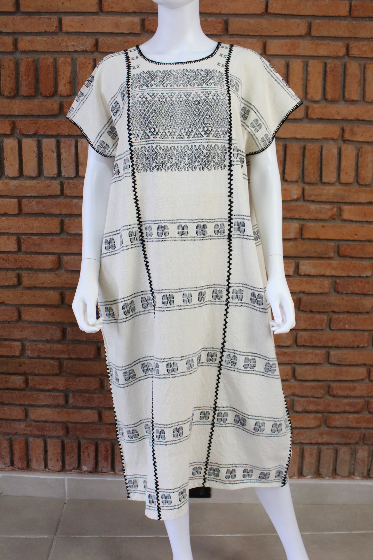 Vestido/Huipil Hecho a Mano Mod. Amuzgos Tradicional Unitalla.