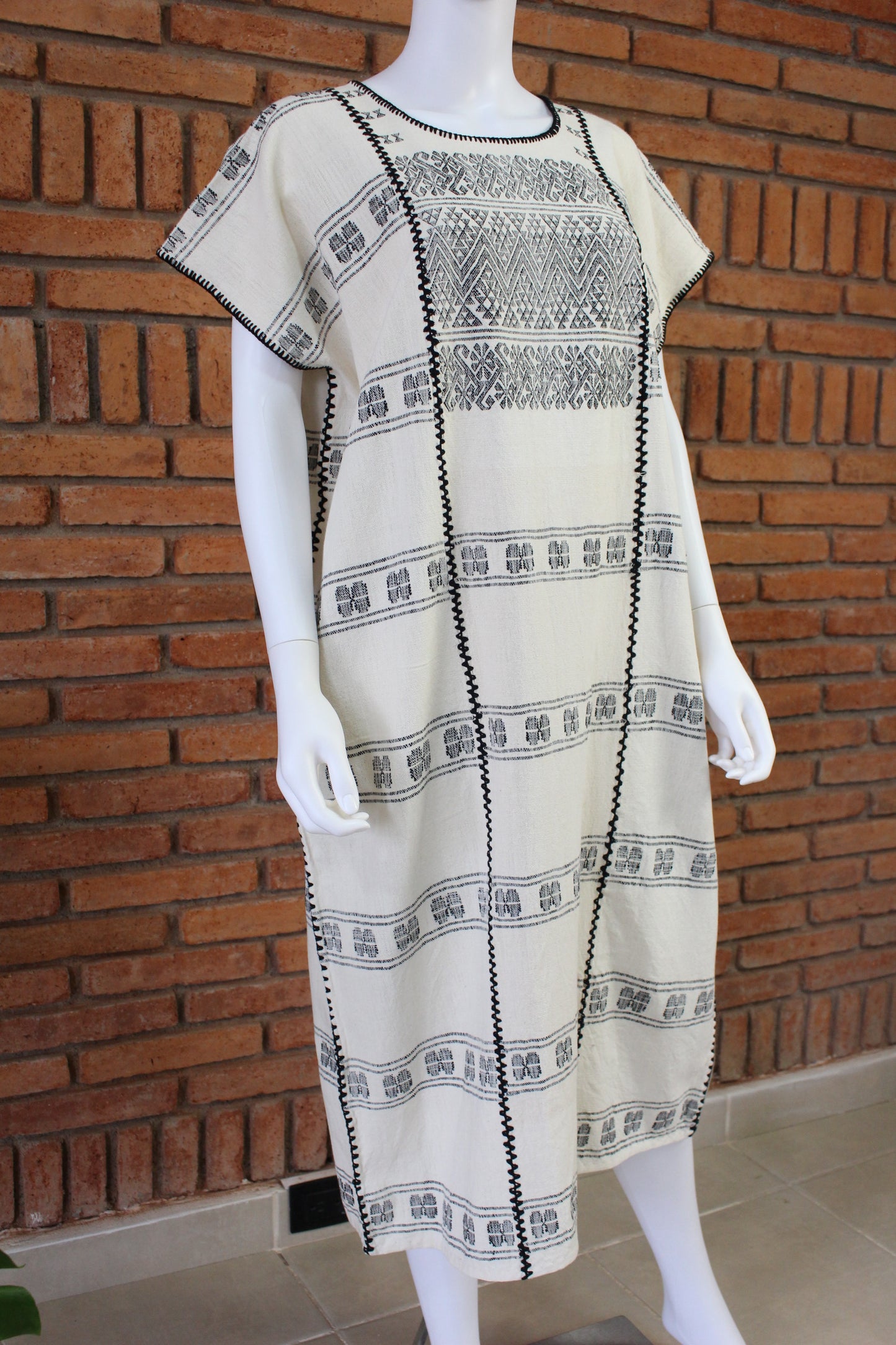 Vestido/Huipil Hecho a Mano Mod. Amuzgos Tradicional Unitalla.