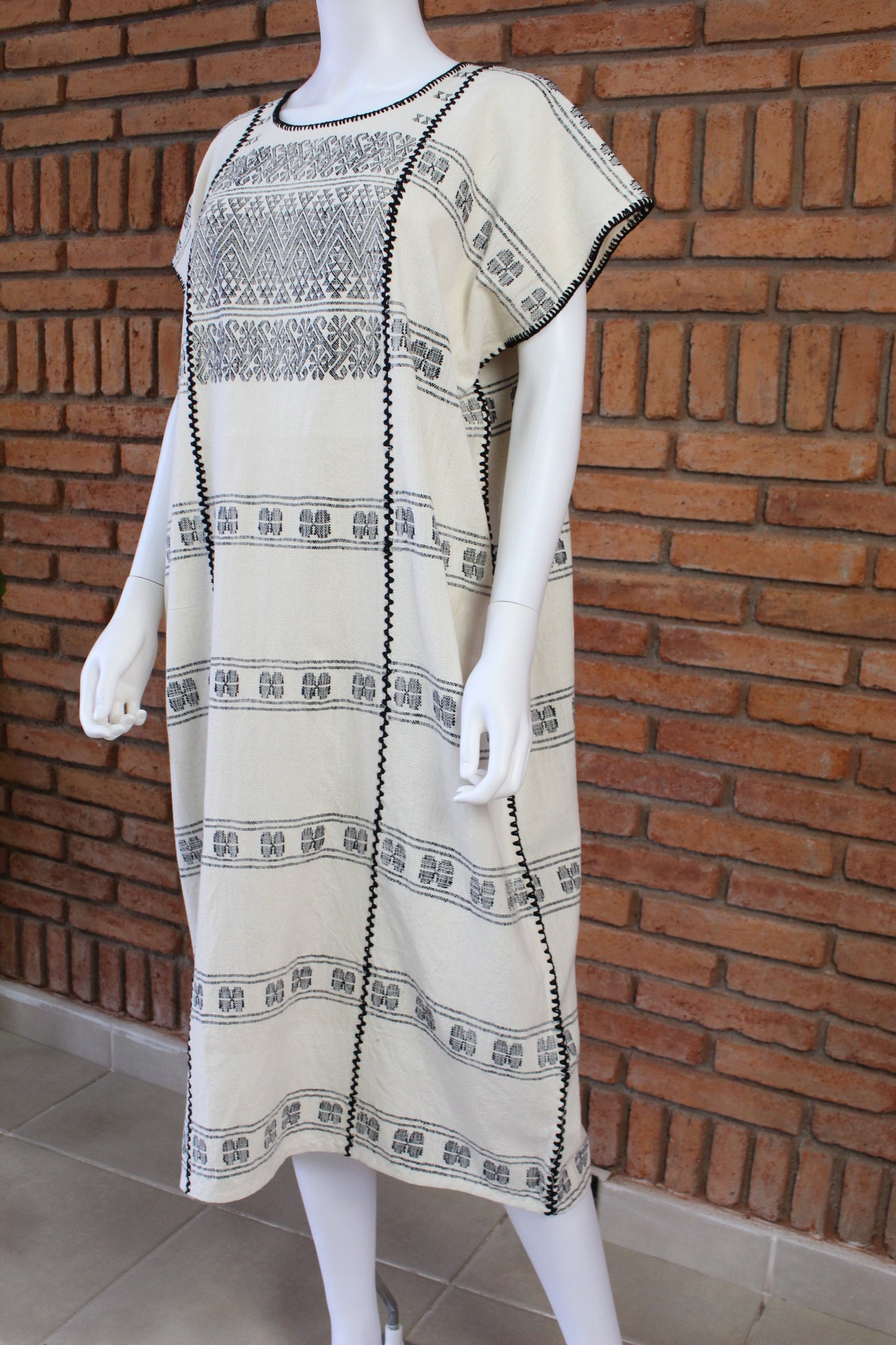 Vestido/Huipil Hecho a Mano Mod. Amuzgos Tradicional Unitalla.