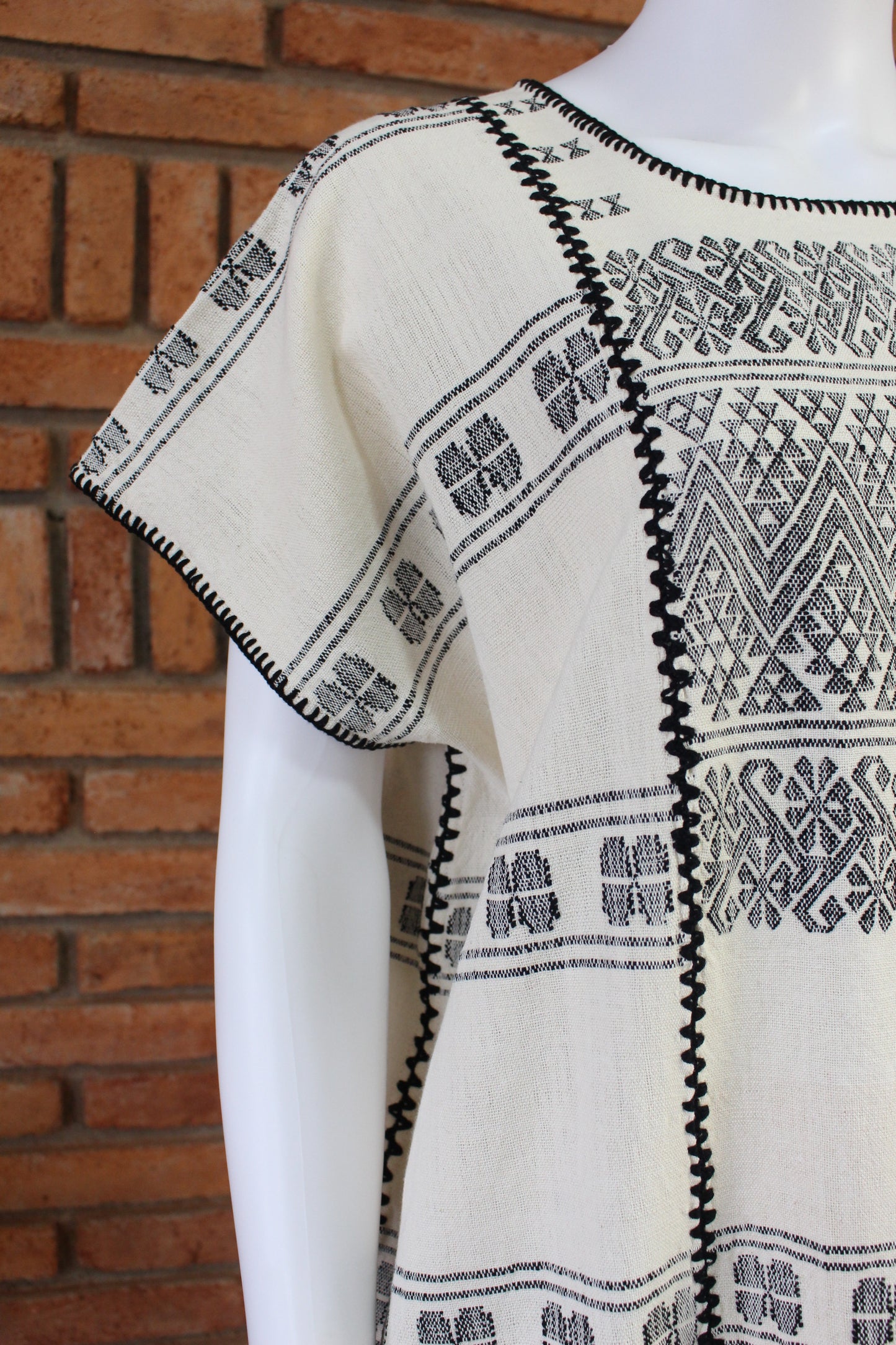 Vestido/Huipil Hecho a Mano Mod. Amuzgos Tradicional Unitalla.