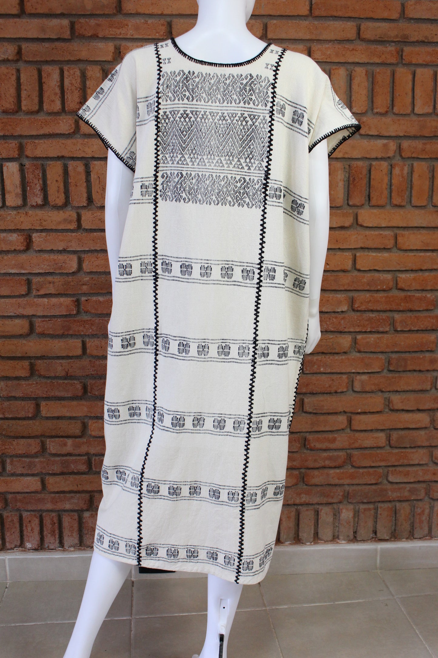 Vestido/Huipil Hecho a Mano Mod. Amuzgos Tradicional Unitalla.