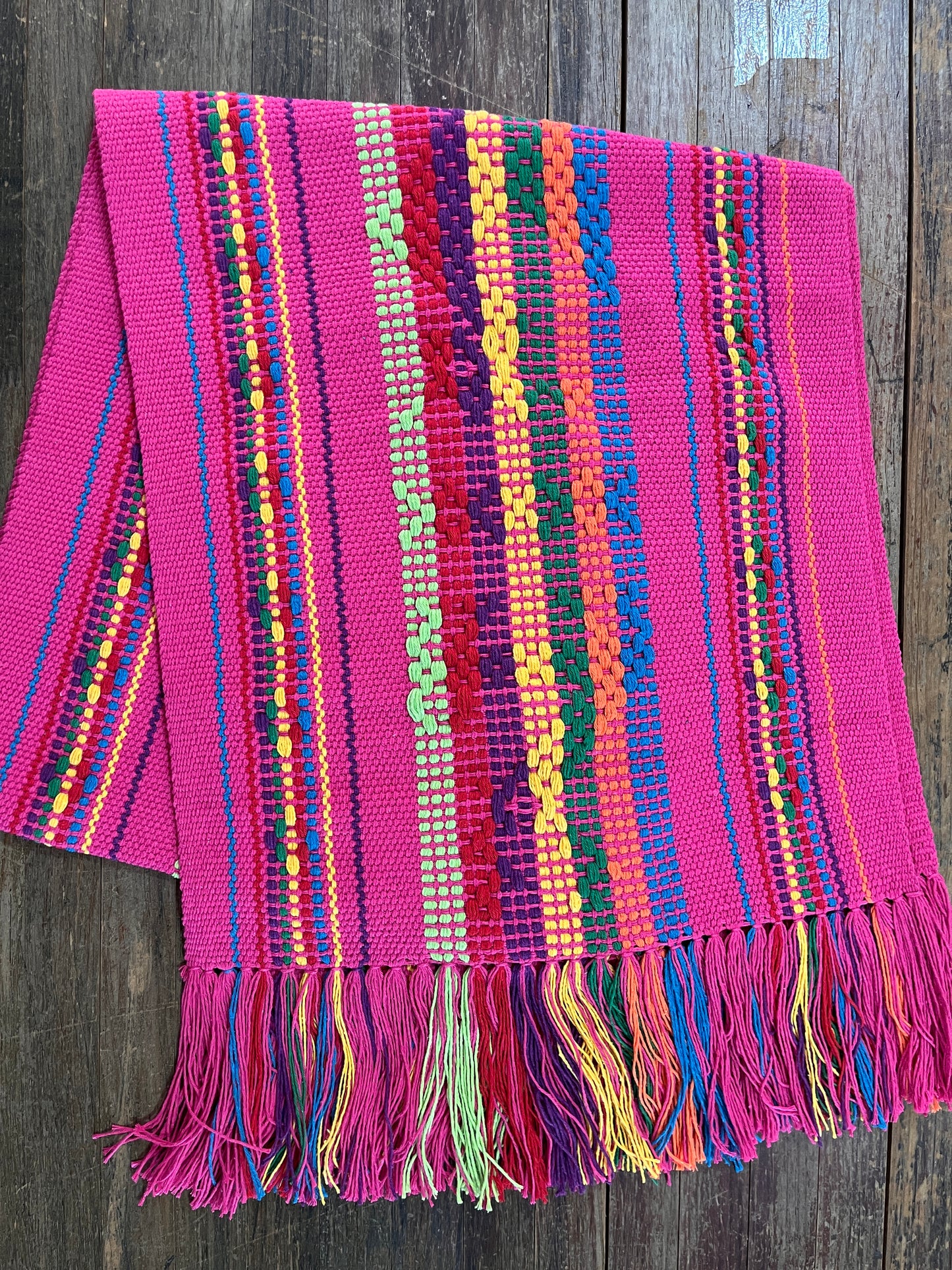 Caminos de Mesa Hecho en Telar de Cintura (diferentes colores).