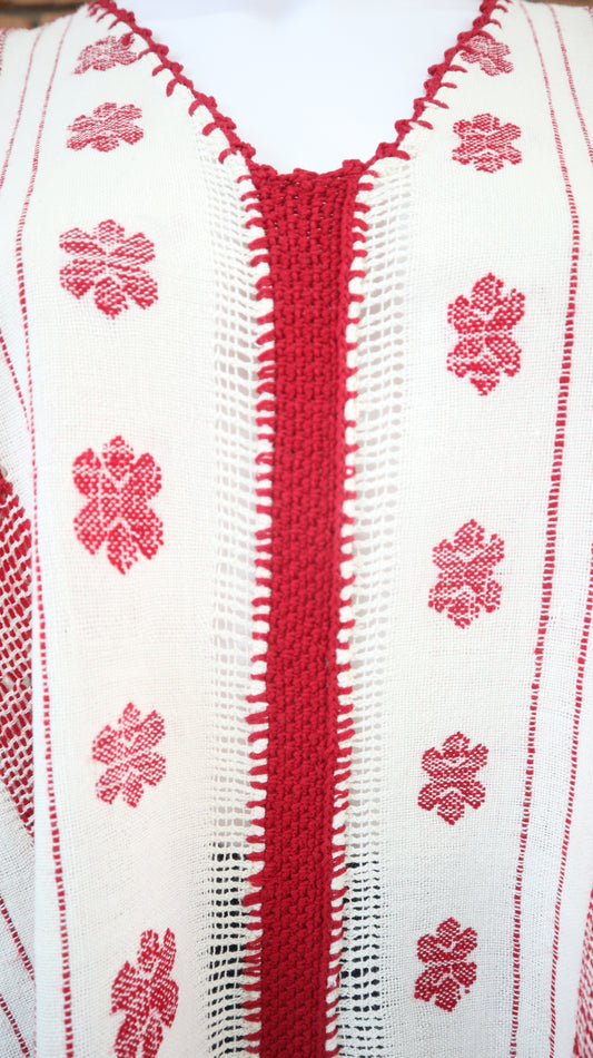 Blusa/Blusón Hecha en Telar Mod. Paloma Unitalla