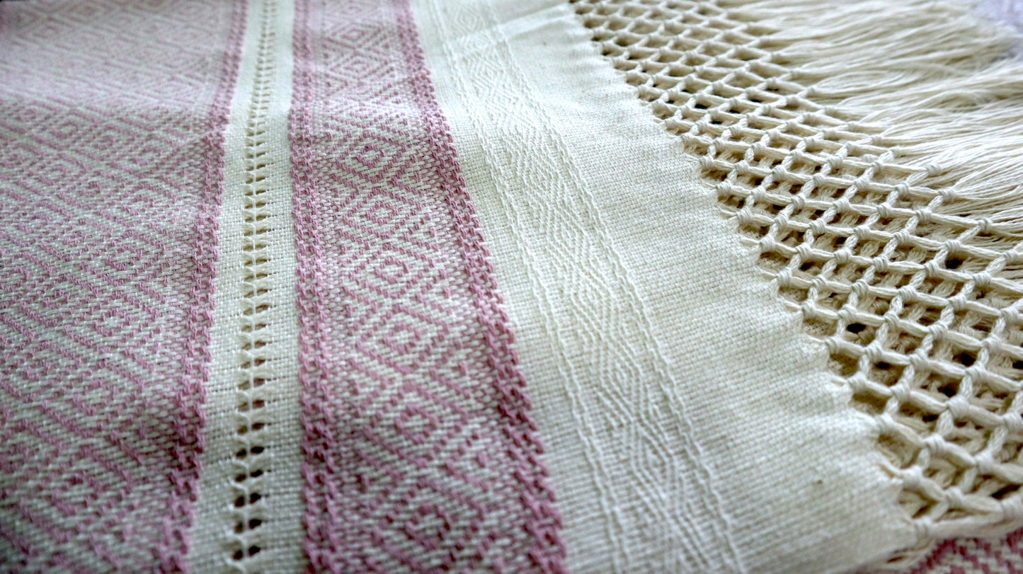 Rebozo/Chal Hecho a Mano 100% Algodón Variedad de Colores