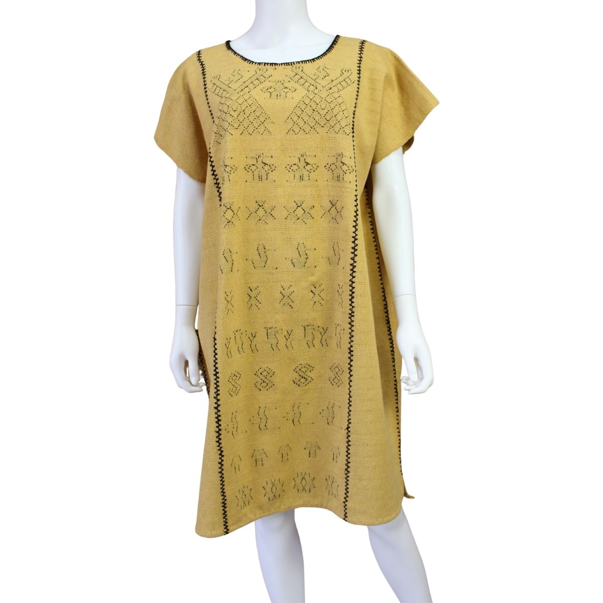 Vestido/Huipil Hecho a Mano Mod. Cotzocón Unitalla.