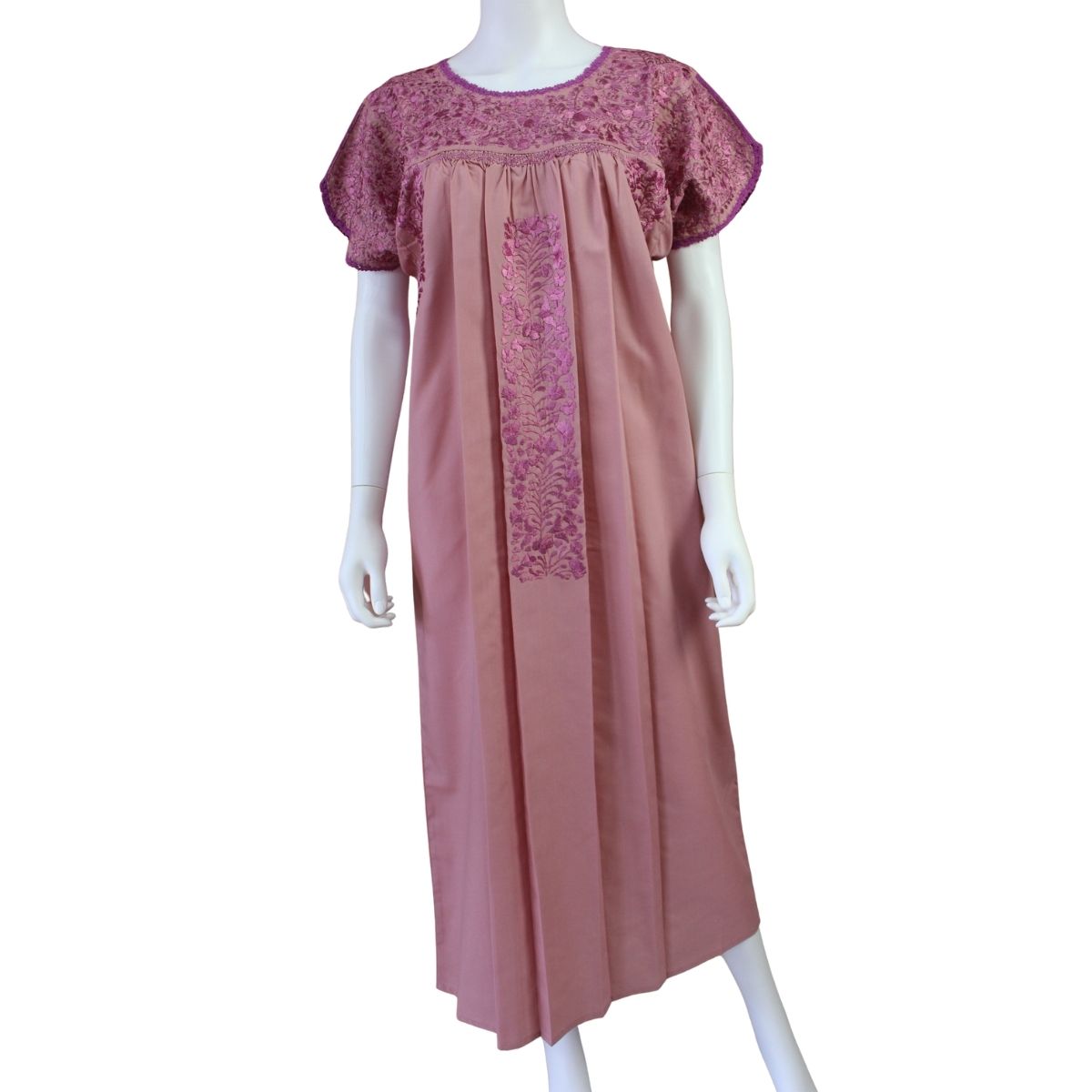 Vestido Bordado a Mano Mod. San Antonino Unitalla. (Diferentes colores)