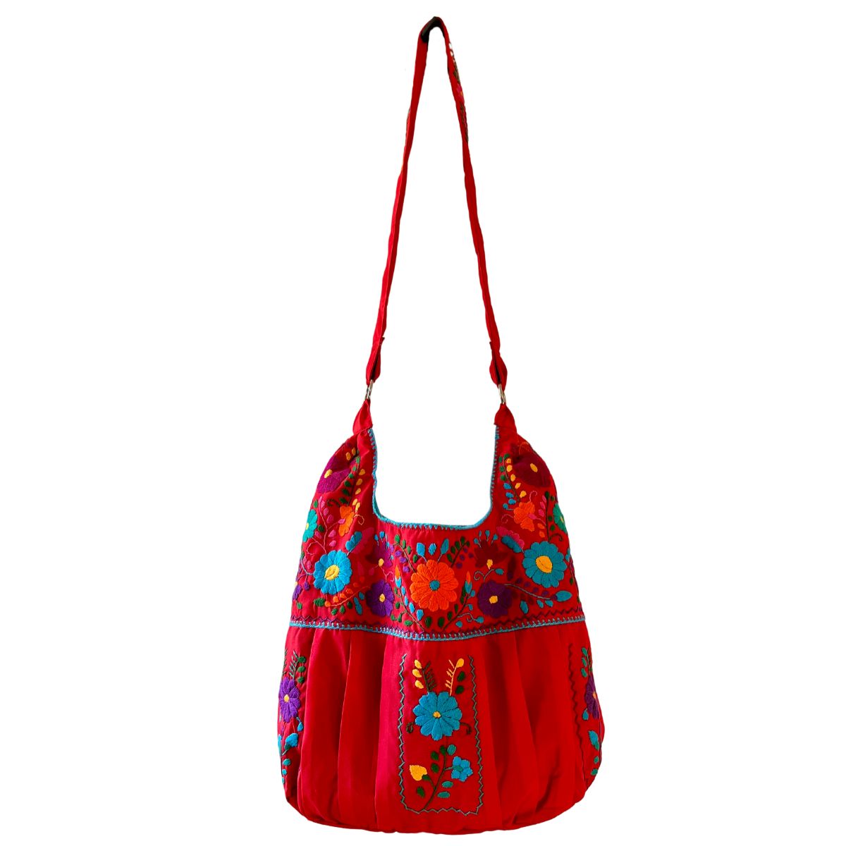 Bolsa Bordada a Mano, Renacer Mexicano Mod. Hipper Popelina