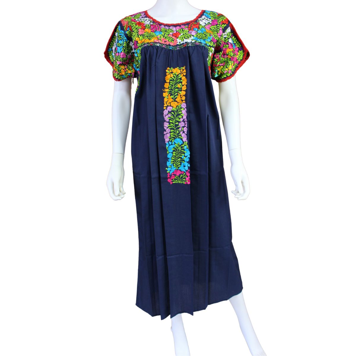 Vestido Bordado a Mano Mod. San Antonino Unitalla (Diferentes colores)