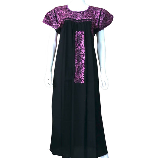 Vestido Bordado a Mano Mod. San Antonino Unitalla. (Diferentes colores).