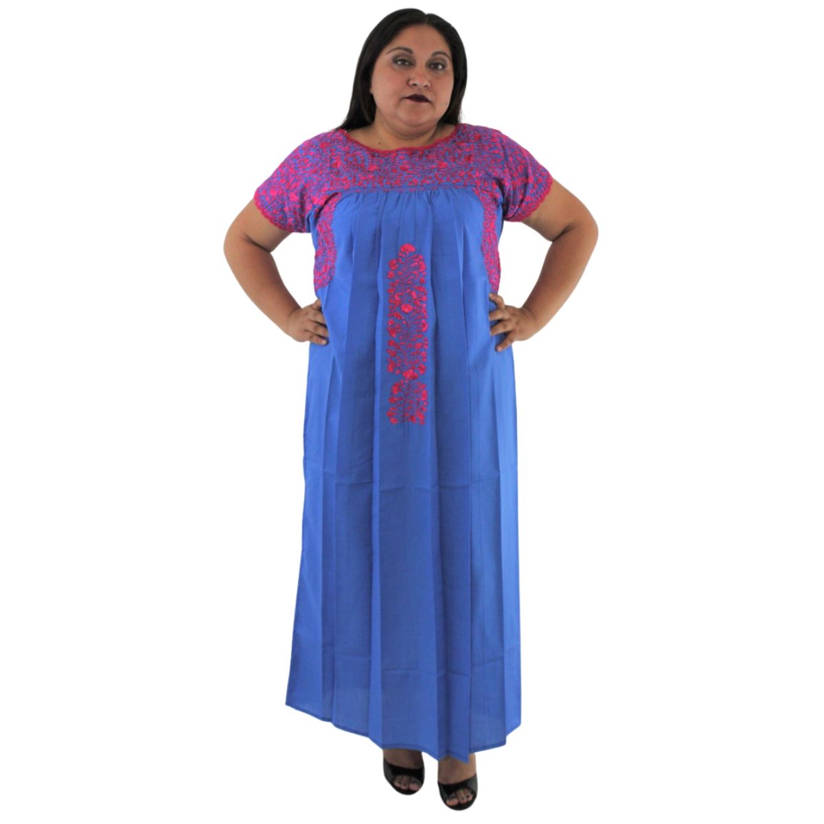 Vestido Bordado a Mano Mod. San Antonino Unitalla (Diferentes colores)