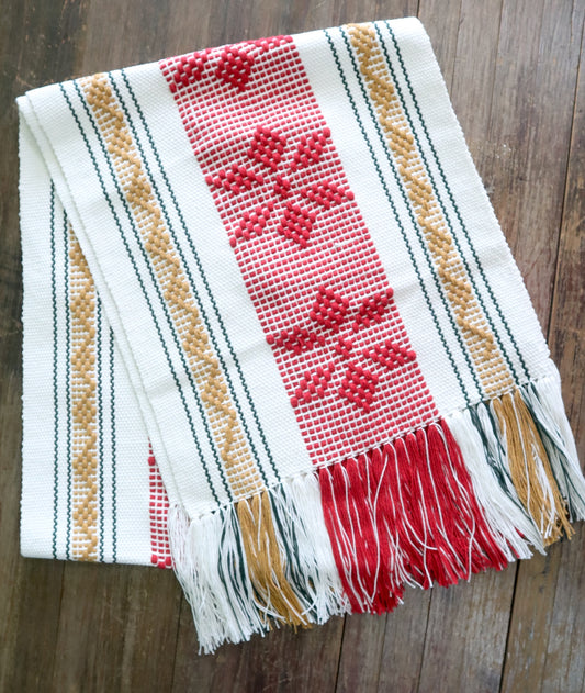 Caminos de Mesa Hecho en Telar de Cintura Edición Navideños.