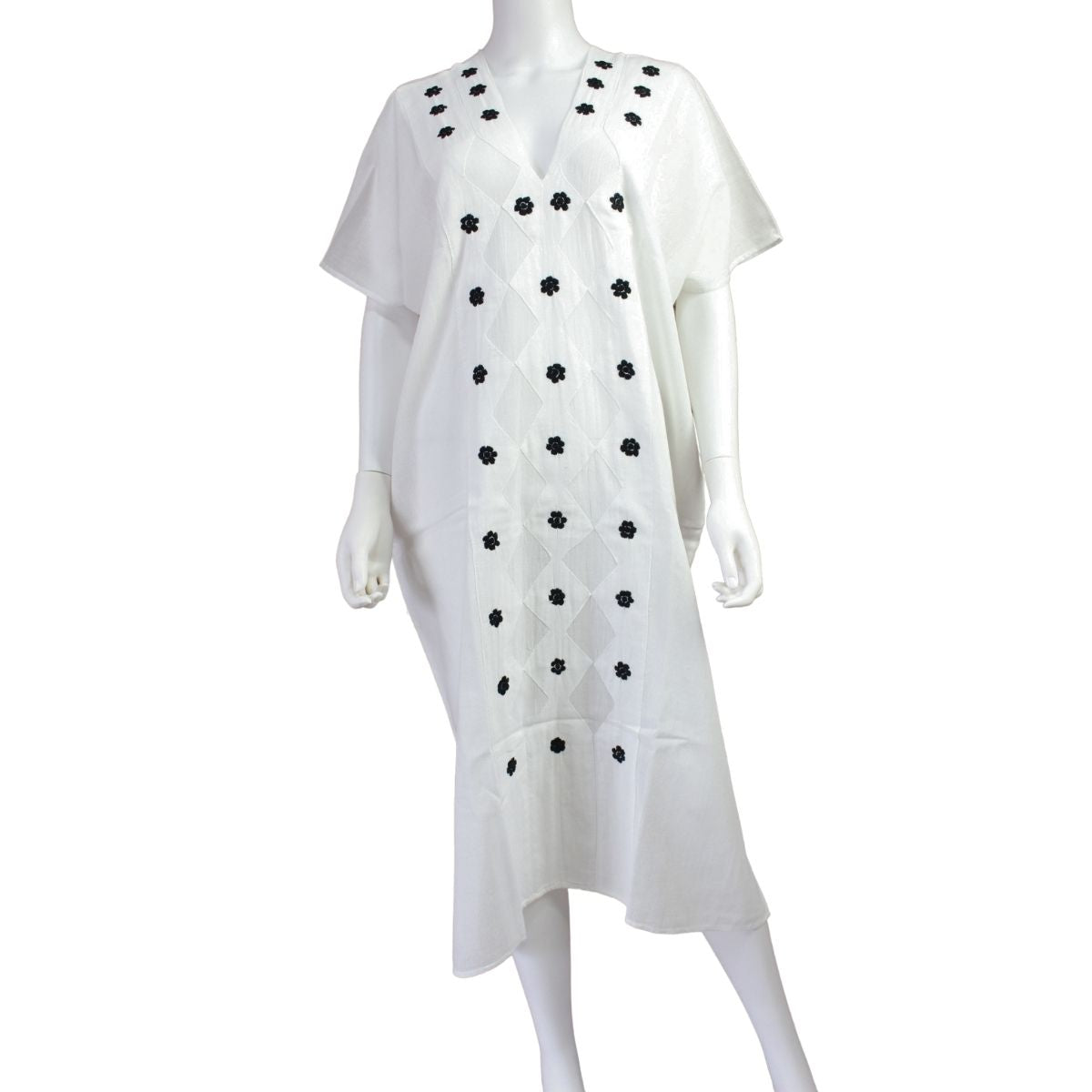Vestido/Huipil Flores Bordado a Mano Unitalla