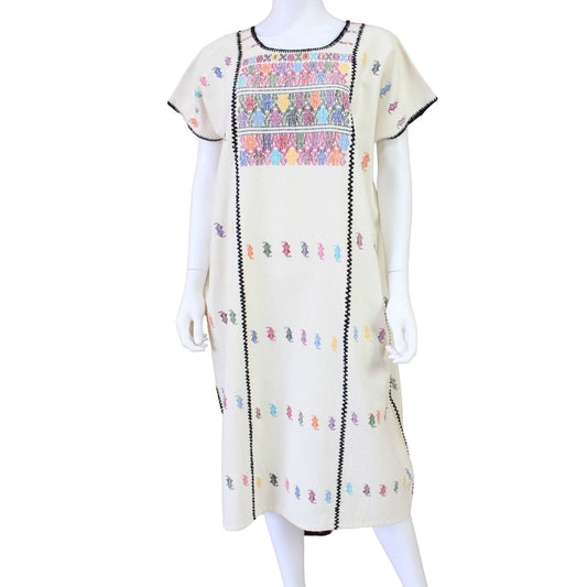 Vestido/Huipil Hecho a Mano Mod. Amuzgos Tradicional Unitalla