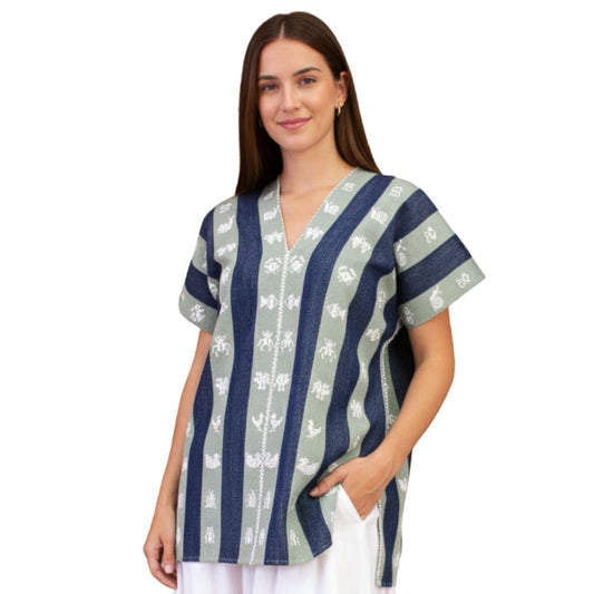 Blusa Artesanal Hecha a Mano Mod. Bio Unitalla