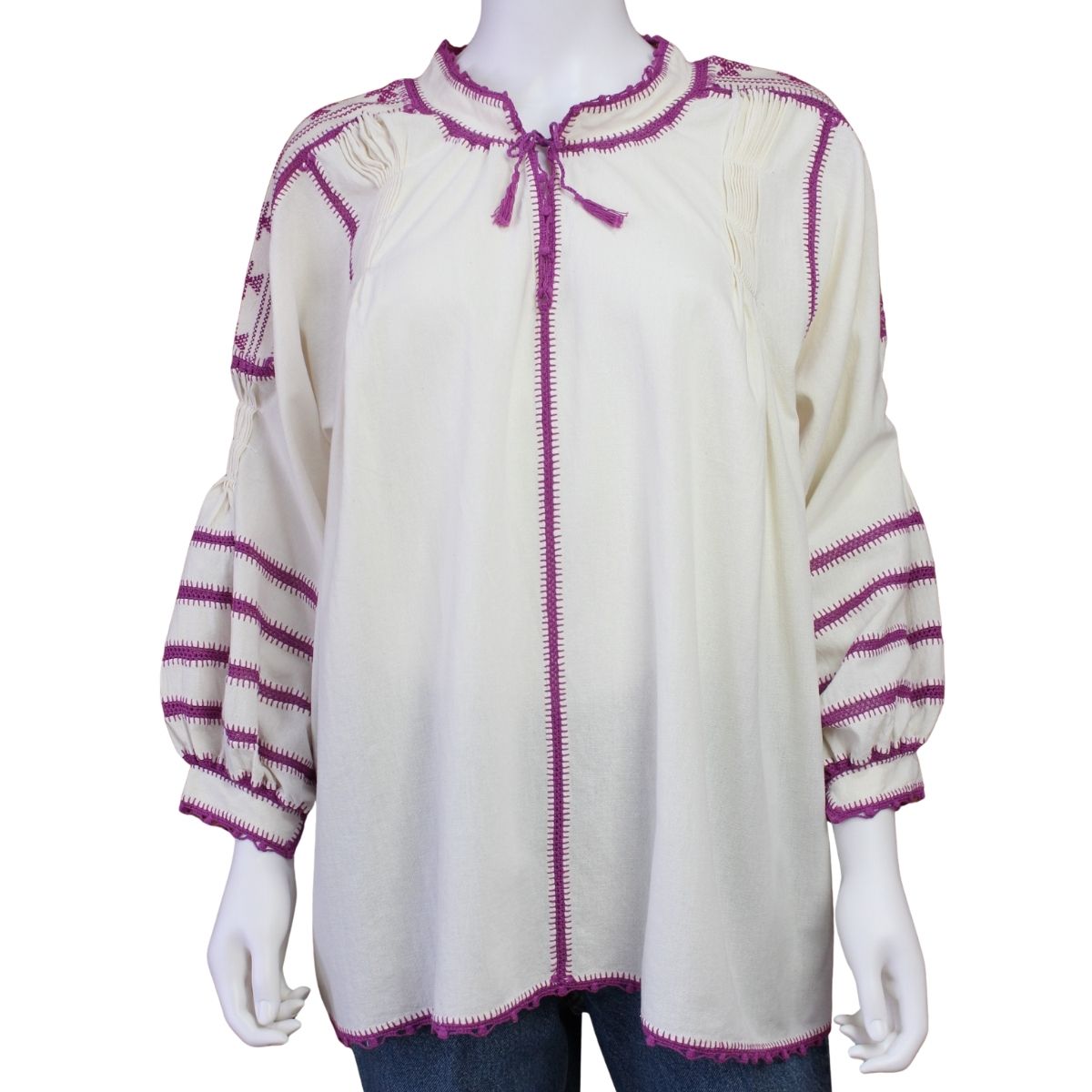 Blusa Tejida a Mano Mod. Bárbara Unitalla.