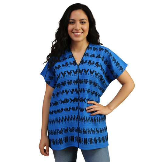 Blusa Artesanal Hecha a Mano Mod. Bio Unitalla