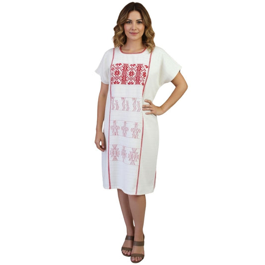 Vestido/Huipil Hecho a Mano Mod. Cotzocón Unitalla.