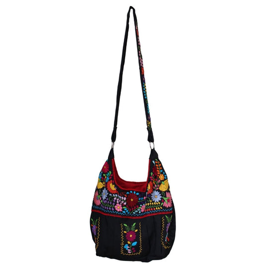 Bolsa Bordada a Mano, Renacer Mexicano Mod. Hipper Popelina