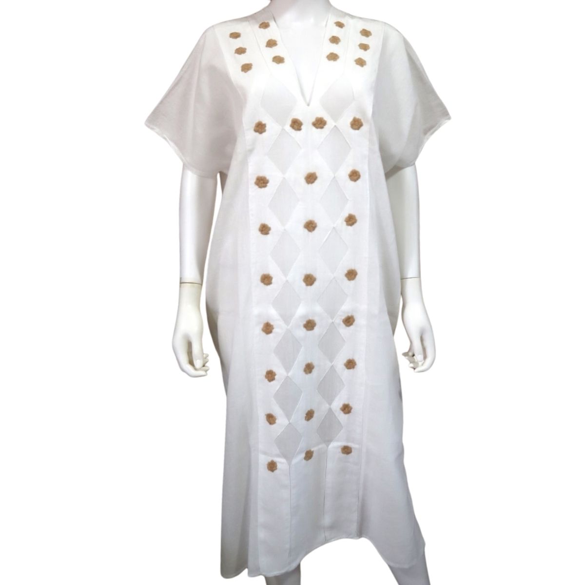 Vestido/Huipil Flores Bordado a Mano Unitalla