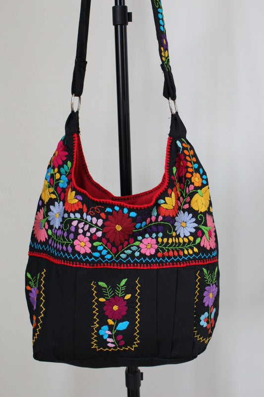 Bolsa Bordada a Mano, Renacer Mexicano Mod. Hipper Popelina