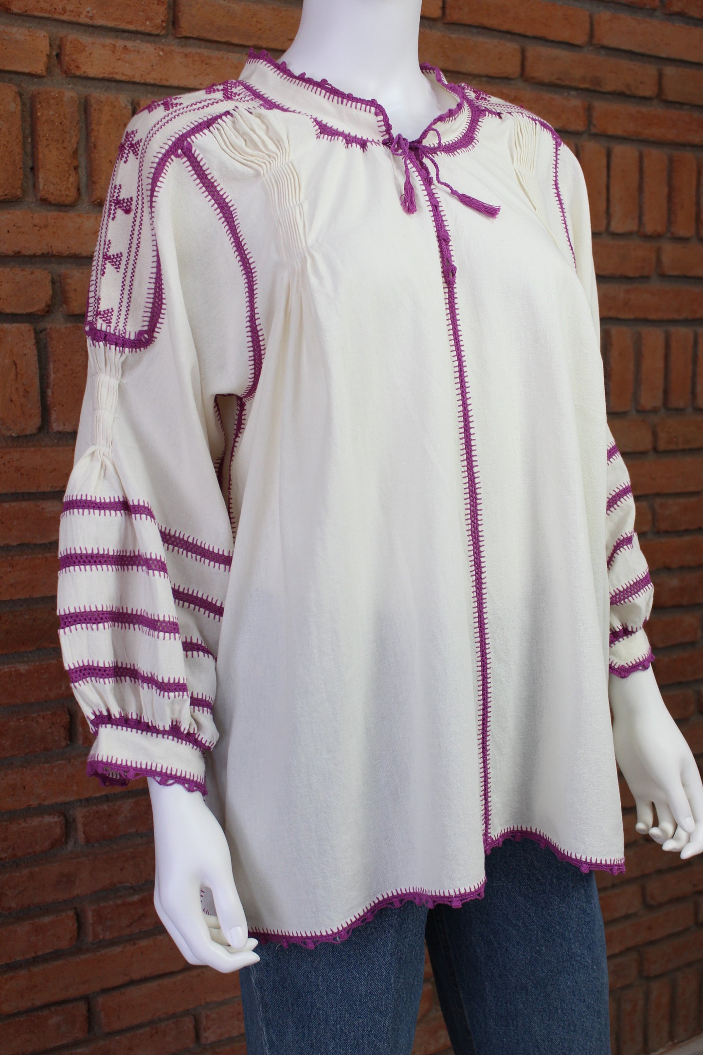 Blusa Tejida a Mano Mod. Bárbara Unitalla.
