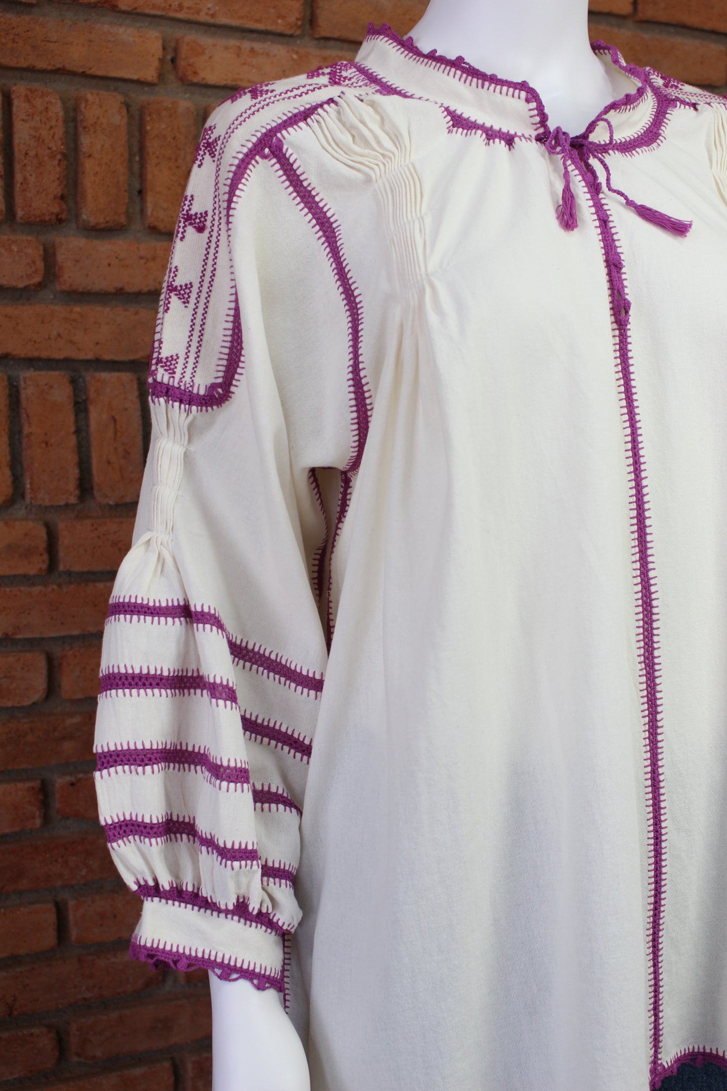 Blusa Tejida a Mano Mod. Bárbara Unitalla.