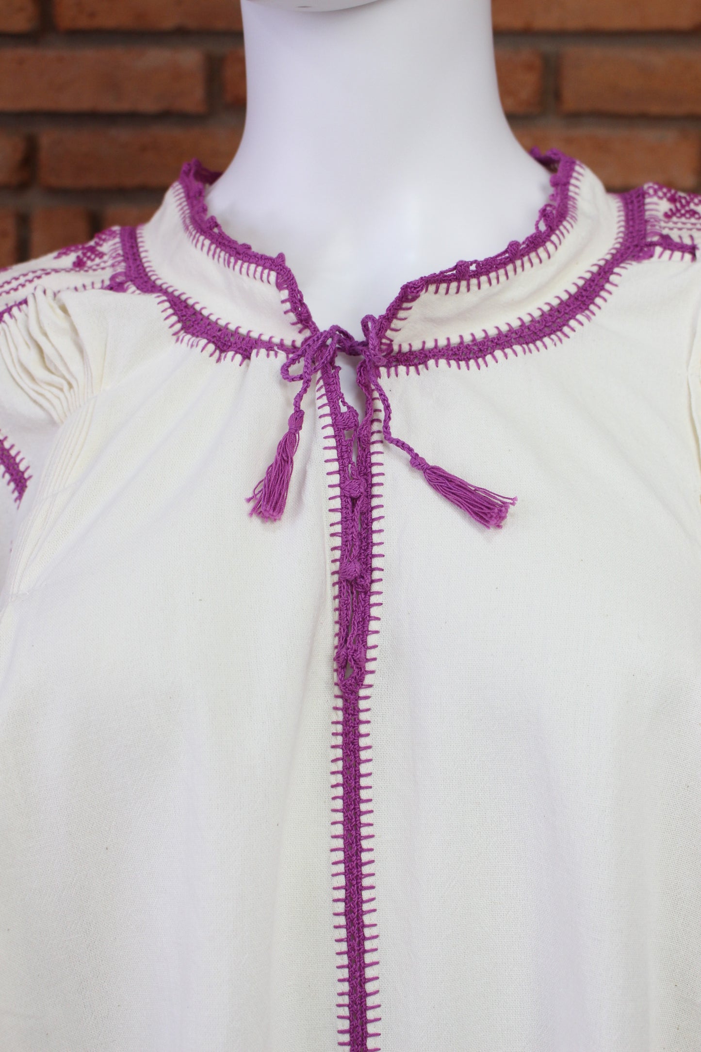Blusa Tejida a Mano Mod. Bárbara Unitalla.
