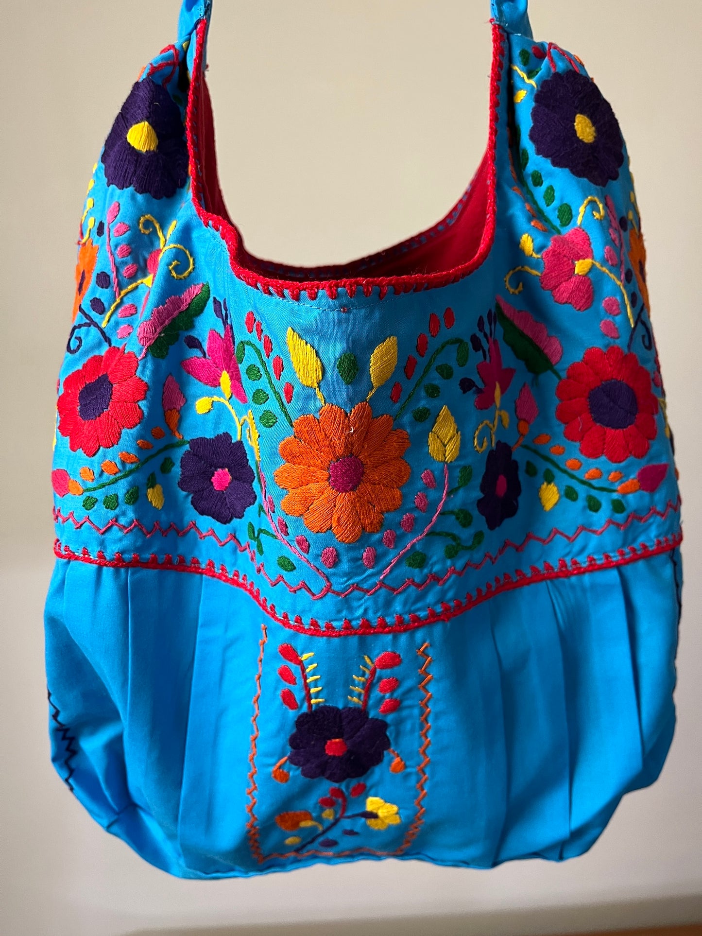 Bolsa Bordada a Mano, Renacer Mexicano Mod. Hipper Popelina