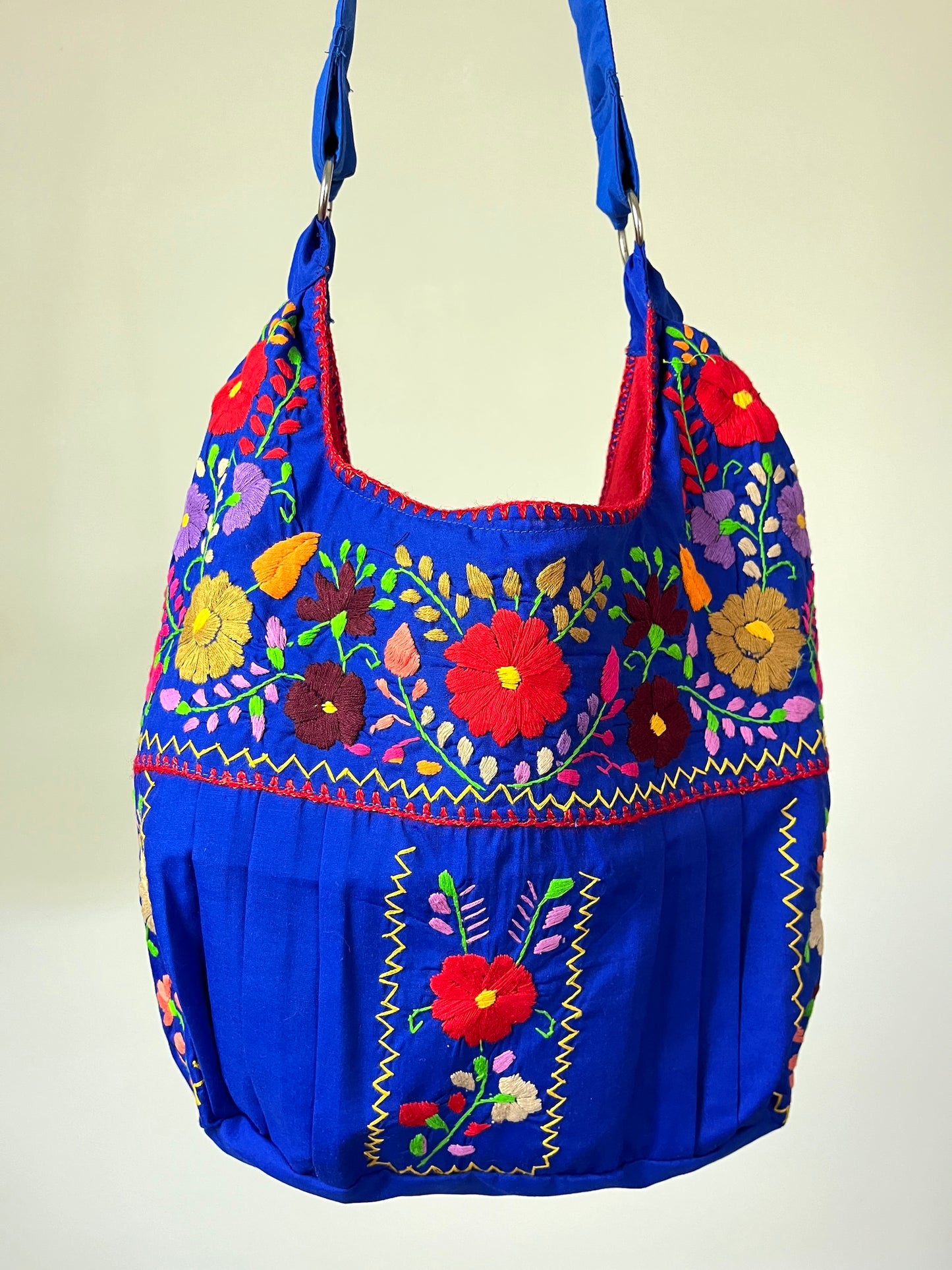 Bolsa Bordada a Mano, Renacer Mexicano Mod. Hipper Popelina