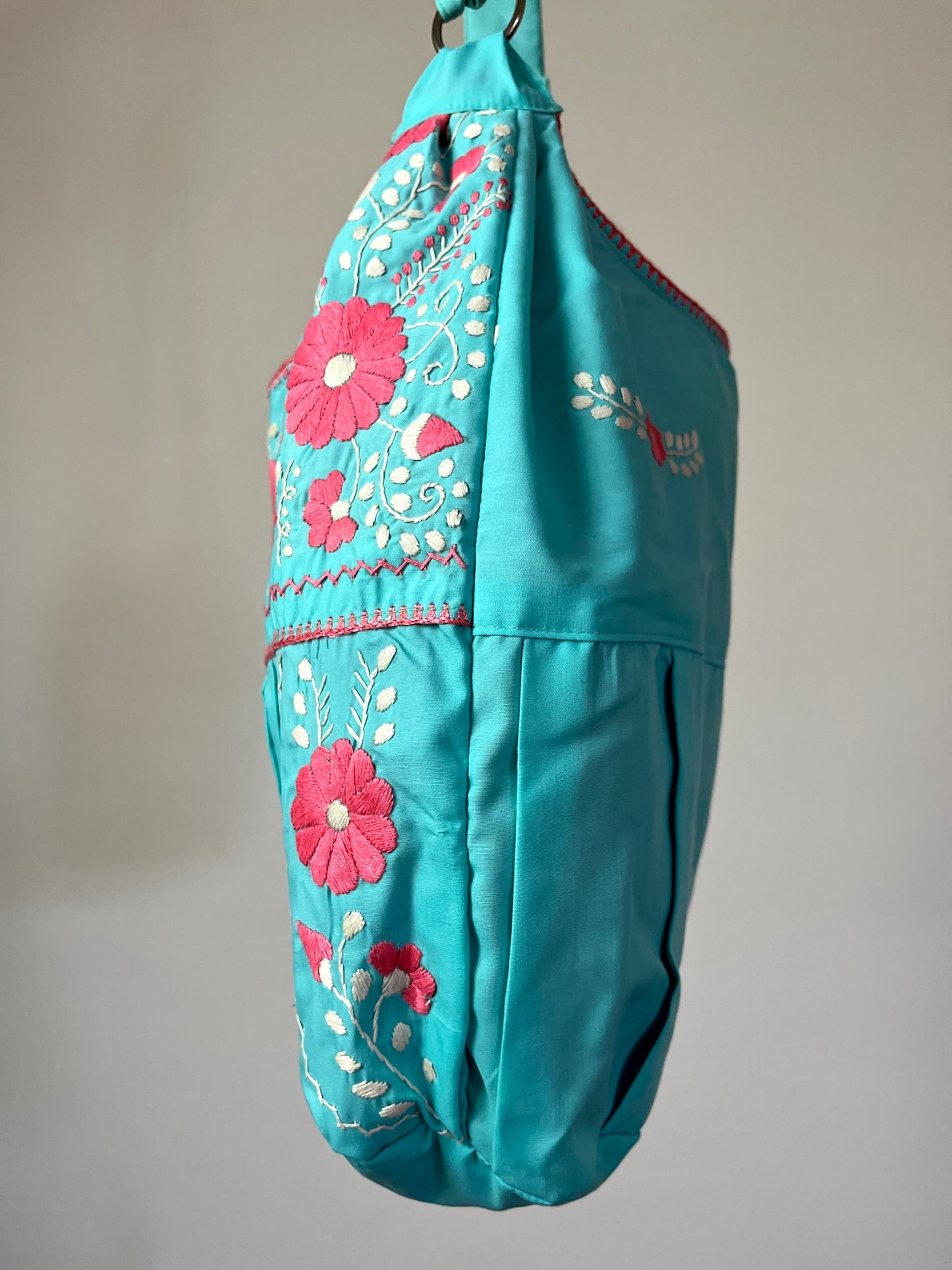 Bolsa Bordada a Mano, Renacer Mexicano Mod. Hipper Popelina