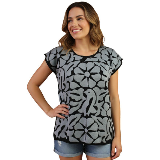 Blusas Bordada a Mano de Un Sólo Color Mod. Jalapa Unitalla.